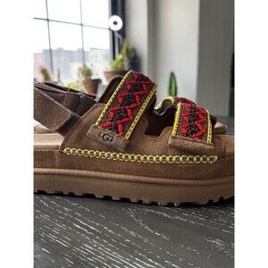 UGG Goldenstar HI Slide Chestnut Platform Sandal Sold Out  9 NEW Limited Edition